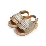 Sandálias de Bebé Casuais de Moda em PU com Franjas, 11cm/76g, 12cm/83g, 13cm/93g