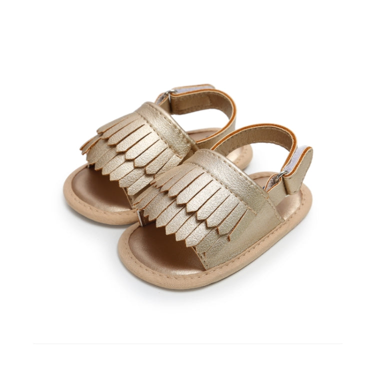 Sandálias de Bebé Casuais de Moda em PU com Franjas, 11cm/76g, 12cm/83g, 13cm/93g