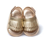 Sandálias de Bebé Casuais de Moda em PU com Franjas, 11cm/76g, 12cm/83g, 13cm/93g