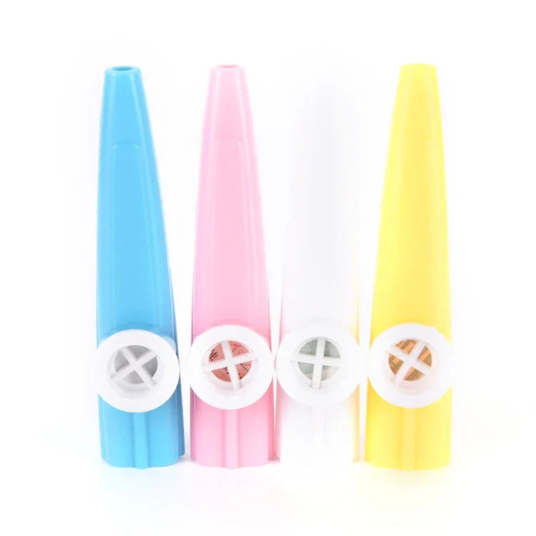 10 Unidades de Kazoo de Plástico Instrumento de Acompanhamento para Crianças, Entrega de Cor Aleatória, 10 Unidades Kazoo