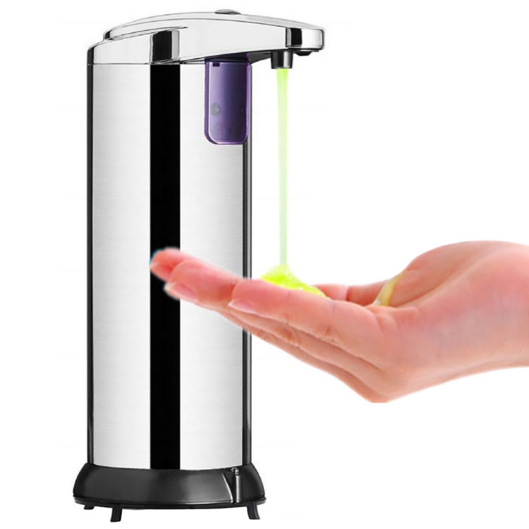 Dispensador Automático de Sabão de Aço Inoxidável 250ML com Sensor Infravermelho, 250ML