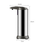 Dispensador Automático de Sabão de Aço Inoxidável 250ML com Sensor Infravermelho, 250ML