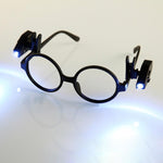 Mini lanterna LED com clip ajustável para óculos, luz de leitura