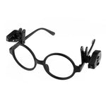 Mini lanterna LED com clip ajustável para óculos, luz de leitura