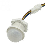 Luz Noturna Sensível LED com Sensor de Movimento por Infravermelhos para Interior e Exterior, Interruptor PIR com Atraso de Tempo, AC 220V