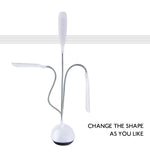 2 unidades de candeeiros de mesa flexíveis ajustáveis portáteis para leitura no quarto, luz noturna LED para crianças, branco, rosa, azul, verde