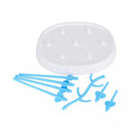 Suporte para Secar Biberões em Forma de Árvore Simples, Secador de Limpeza Destacável, Útil, Suporte para Biberão, Chupeta e Tetina para Bebé