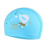 Touca de Natação Impermeável para Crianças com Estampa de Sapo em PU Revestido, Sapo (Azul), Sapo (Rosa), Sapo (Laranja), Sapo (Azul Escuro)
