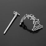 Grampos de Cabelo Grandes com Nós Celtas Coroa Joalharia Vintage Runas Vikings Grampos de Cabelo para Mulheres Meninas Acessórios de Pente e Presilha