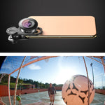 APEXEL APL-HB195 Lente Olho de Peixe Profissional HD Externa Universal para Telemóvel 195 Graus, Olho de Peixe 195 Graus