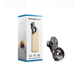 APEXEL APL-HB195 Lente Olho de Peixe Profissional HD Externa Universal para Telemóvel 195 Graus, Olho de Peixe 195 Graus