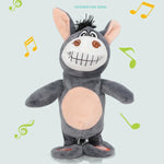 Brinquedo Interativo Eletrónico para Animais de Estimação, Burro Pequeno Inteligente que Anda e Fala, Presente de Aniversário para Crianças, Burro Pequeno