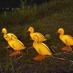 Lâmpada Decorativa Solar de Pátio Exterior em Forma de Pato