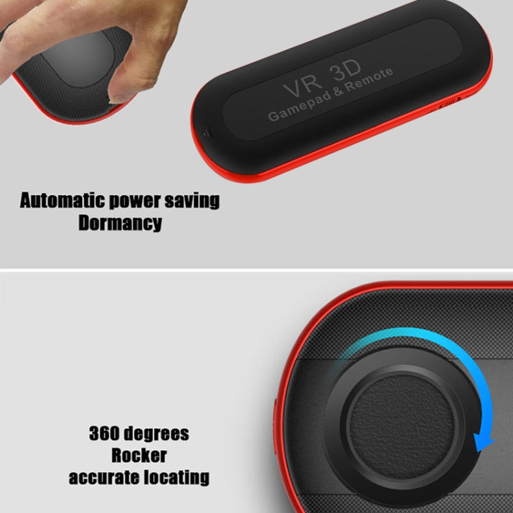 Comando de Jogo Bluetooth Inteligente Sem Fios para Óculos de Realidade Virtual 3D VR, Joystick, Compatível com Android / IOS, Branco, Preto