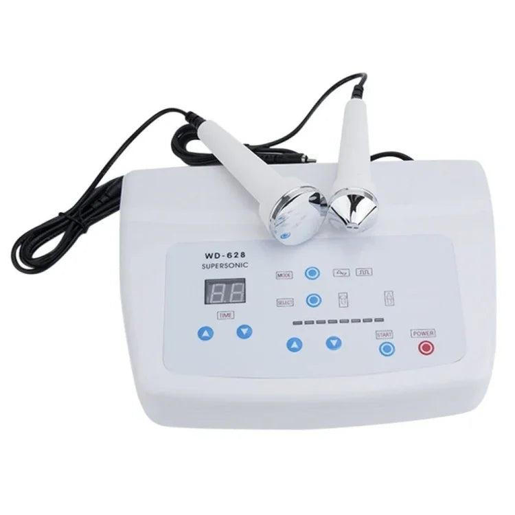 2 Peças Máquina Profissional Ultrassónica para Cuidados Faciais Femininos, Clareamento, Remoção de Sardas e Anti-envelhecimento