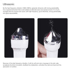 2 Peças Máquina Profissional Ultrassónica para Cuidados Faciais Femininos, Clareamento, Remoção de Sardas e Anti-envelhecimento