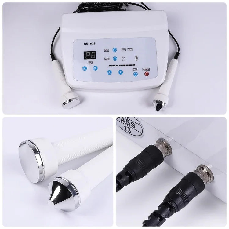 2 Peças Máquina Profissional Ultrassónica para Cuidados Faciais Femininos, Clareamento, Remoção de Sardas e Anti-envelhecimento