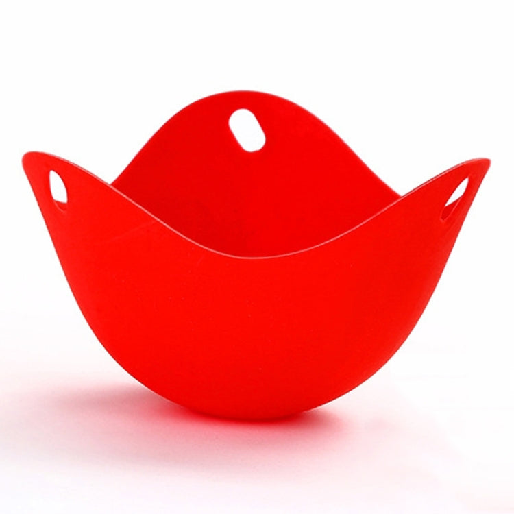 Silicone Egg Cooker Egg Bracket Kitchen Tools Pancake Cookware Bakeware Steam Eggs Plate Tray, Green, Red, 4 pieces of steamed egg