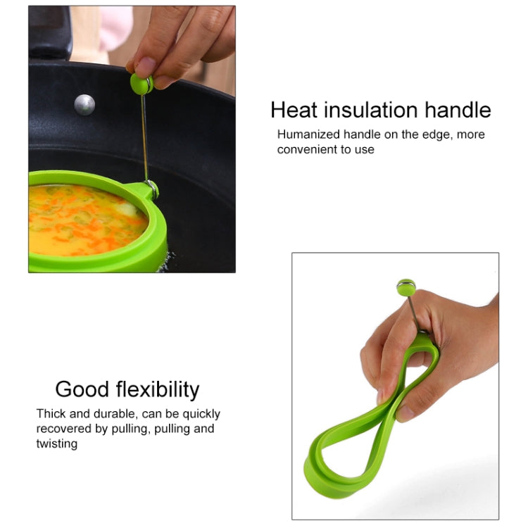 Anel de Ovo Redondo de Silicone para Pequeno-almoço DIY Molde para Ovo Frito Anel para Panqueca Molde de Cozinha Antiaderente, Redondo, Azul, Redondo, Verde, Redondo, Laranja, Redondo, Vermelho