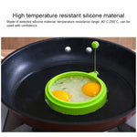 Anel de Ovo Redondo de Silicone para Pequeno-almoço DIY Molde para Ovo Frito Anel para Panqueca Molde de Cozinha Antiaderente, Redondo, Azul, Redondo, Verde, Redondo, Laranja, Redondo, Vermelho