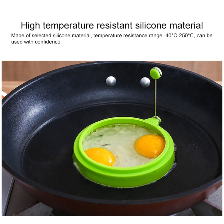 Anel de Ovo Redondo de Silicone para Pequeno-almoço DIY Molde para Ovo Frito Anel para Panqueca Molde de Cozinha Antiaderente, Redondo, Azul, Redondo, Verde, Redondo, Laranja, Redondo, Vermelho