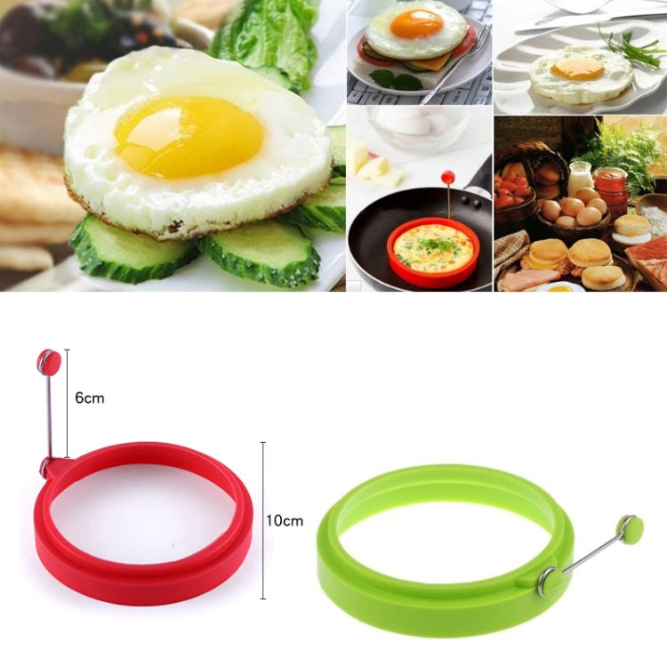 Anel de Ovo Redondo de Silicone para Pequeno-almoço DIY Molde para Ovo Frito Anel para Panqueca Molde de Cozinha Antiaderente, Redondo, Azul, Redondo, Verde, Redondo, Laranja, Redondo, Vermelho