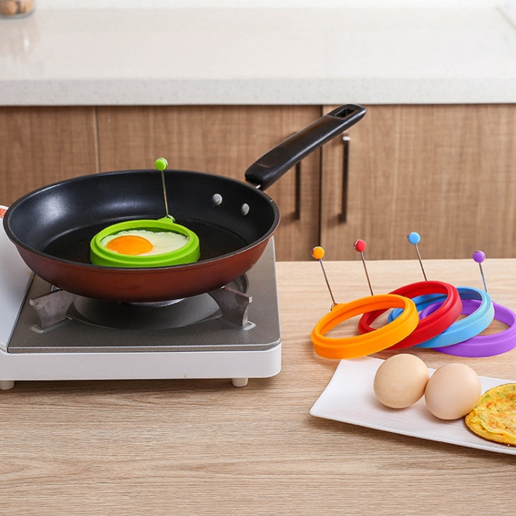 Anel de Ovo Redondo de Silicone para Pequeno-almoço DIY Molde para Ovo Frito Anel para Panqueca Molde de Cozinha Antiaderente, Redondo, Azul, Redondo, Verde, Redondo, Laranja, Redondo, Vermelho