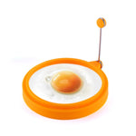 Anel de Ovo Redondo de Silicone para Pequeno-almoço DIY Molde para Ovo Frito Anel para Panqueca Molde de Cozinha Antiaderente, Redondo, Azul, Redondo, Verde, Redondo, Laranja, Redondo, Vermelho
