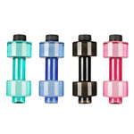 2 PCS Copo Haltere de 550ML, Garrafa Desportiva Fitness, Copo de Plástico com Personalidade