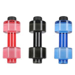 2 PCS Copo Haltere de 550ML, Garrafa Desportiva Fitness, Copo de Plástico com Personalidade