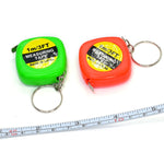 4 PCS Fita Métrica Quadrada Pequena Portátil Fácil de Retrair, Pingente de Chaveiro, Pingente de Chaveiro