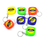 4 PCS Fita Métrica Quadrada Pequena Portátil Fácil de Retrair, Pingente de Chaveiro, Pingente de Chaveiro