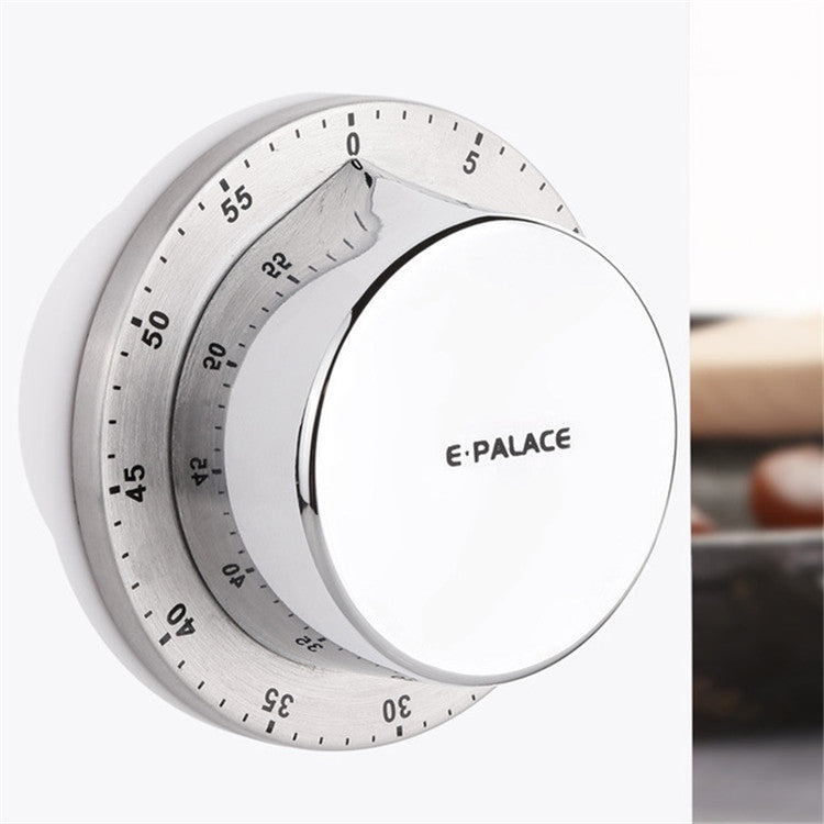 Temporizador Magnético E-PALACE para Cozinha em Aço Inoxidável, Relógio Criativo com Alarme, Lembrete Mecânico, Contagem Decrescente Pomodoro, Temporizador Magnético E-PALACE