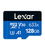 Cartão de Memória TF Lexar 633x 128GB de Alta Velocidade Dedicado para Gravador de Condução e Telemóvel, 128GB