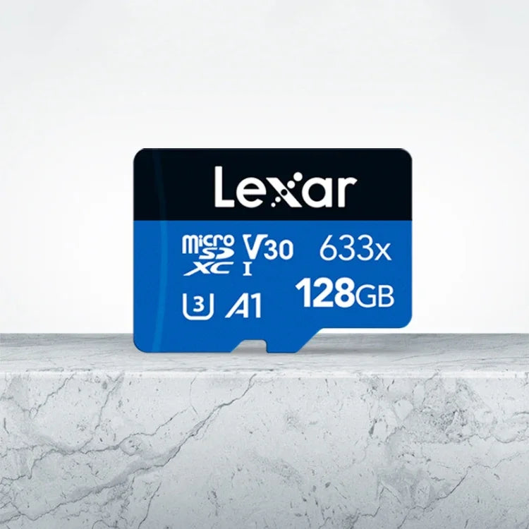 Cartão de Memória TF Lexar 633x 128GB de Alta Velocidade Dedicado para Gravador de Condução e Telemóvel, 128GB