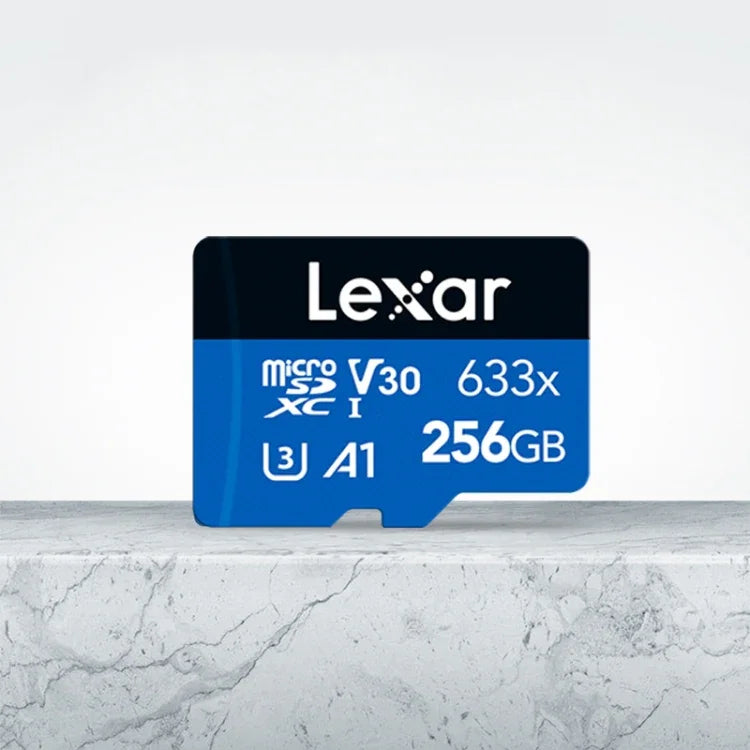 Cartão de Memória Flash TF Lexar 633x 256GB de Alta Velocidade para Câmara de Telemóvel, Expansão Switch, Gravador de Condução Dedicado, 256GB
