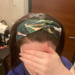 Faixas de Cabelo de Estilo Boémio de Verão para Mulheres Turbante Retro com Nó Cruzado