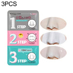 3 PCS Máscara de Poros para Remover Cravos e Acne, Kit de 3 Passos para Limpar Cravos, Azul, Vermelho