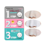 3 PCS Máscara de Poros para Remover Cravos e Acne, Kit de 3 Passos para Limpar Cravos, Azul, Vermelho