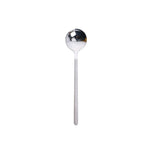 Mini Colher de Café Acessórios para Cozinha, Colher de Sobremesa, Forma Redonda, Aço Inoxidável para Casa, 13cm, 15cm, 17cm