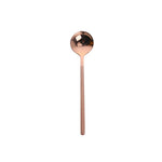 Mini Colher de Café Acessórios para Cozinha, Colher de Sobremesa, Forma Redonda, Aço Inoxidável para Casa, 13cm, 15cm, 17cm
