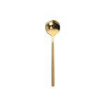 Mini Colher de Café Acessórios para Cozinha, Colher de Sobremesa, Forma Redonda, Aço Inoxidável para Casa, 13cm, 15cm, 17cm
