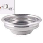 Máquina de Café Semi-automática Taça de Pó em Aço Inoxidável Cabeça de Preparação Filtro Sem Fundo Punho Filtro, Copo Único 58mm Universal