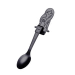 Colher Criativa para Café com Cabo em Forma de Sereia, Talheres para Beber, Preto, Dourado, Sinfonia, Ouro Rosa, Cor Verdadeira