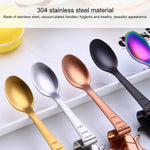 Colher Criativa para Café com Cabo em Forma de Sereia, Talheres para Beber, Preto, Dourado, Sinfonia, Ouro Rosa, Cor Verdadeira