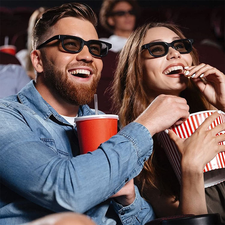 Óculos Polarizados Especiais para Filme 3D, Óculos Estéreo 3D Sem Flash, 1 unidade
