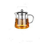 Conjunto de Chá em Vidro Resistente ao Calor com Grande Capacidade e Filtro em Aço Inoxidável para Chá Kung Fu, 450ML, 550ML, 750ML, 950ML