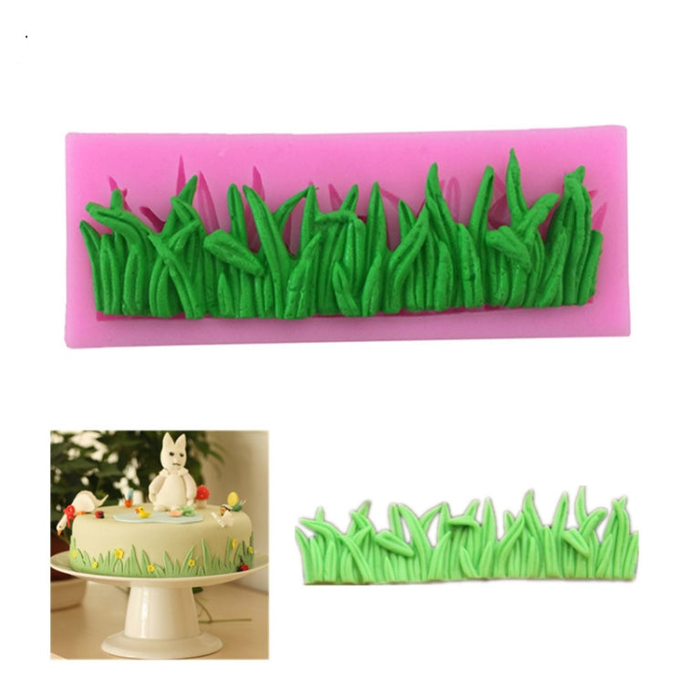 2 PEÇAS Molde de Silicone Líquido para Decoração de Relva, Molde para Bolo de Fondant, Forma de Relva