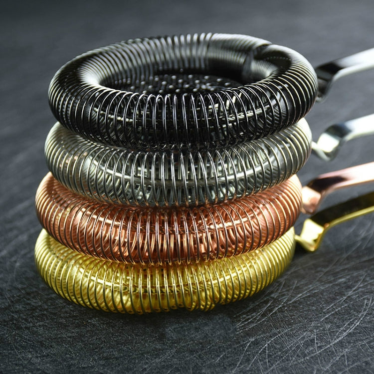 Filtro de Gelo para Bartender em Aço Inoxidável, Armadilha de Gelo para Cocktail, Aço Inoxidável, Rosa Dourado, Dourado, Preto