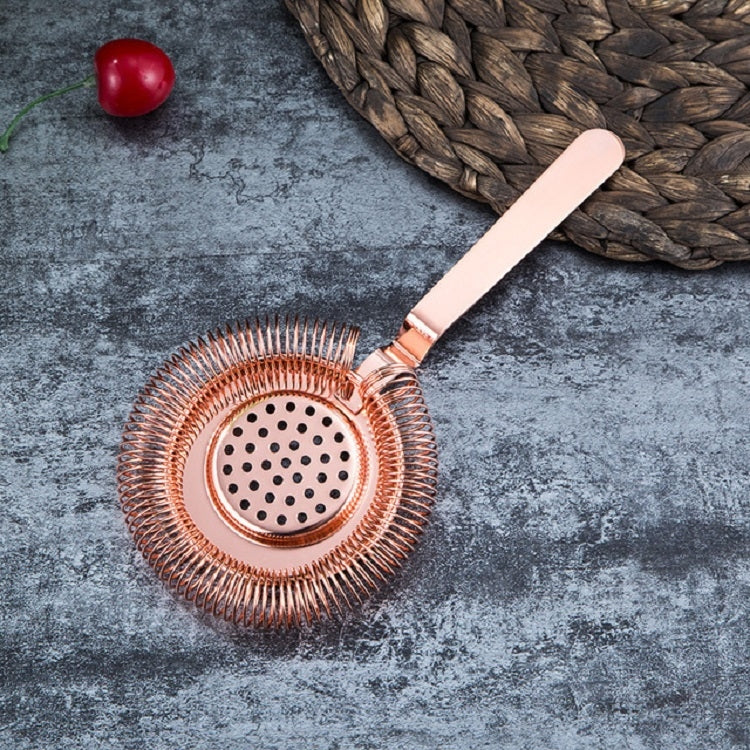 Filtro de Gelo para Bartender em Aço Inoxidável, Armadilha de Gelo para Cocktail, Aço Inoxidável, Rosa Dourado, Dourado, Preto